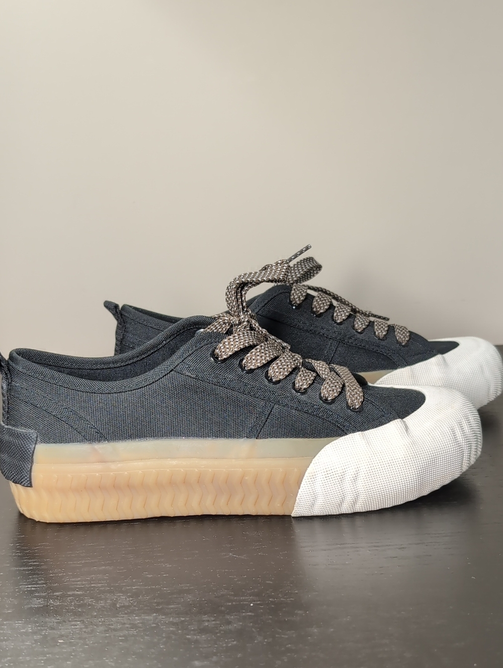 Zara Canvas And Rubber Sneakers Size 8.5